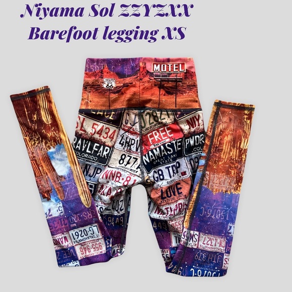 *****SOLD*****Niyama Sol ZZYZX High Waist Barefoot Legging XS EUC - Picture 2 of 10